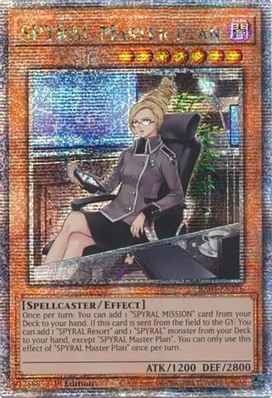 SPYRAL Master Plan Quarter Century Secret Rare Quarter Century Stampede Yu-Gi-Oh! card