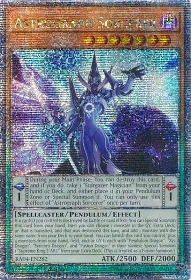 Astrograph Sorcerer Quarter Century Secret Rare Quarter Century Stampede Yu-Gi-Oh! card