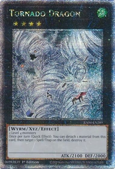 Tornado Dragon Quarter Century Secret Rare Quarter Century Stampede Yu-Gi-Oh! card