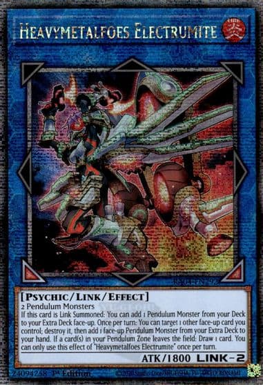 Heavymetalfoes Electrumite Quarter Century Secret Rare Quarter Century Stampede Yu-Gi-Oh! card