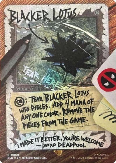 Blacker Lotus Rainbow Foil Secret Lair Drop Series Magic card