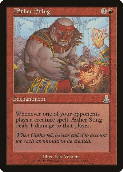 Aether Sting Urza's Destiny Magic card