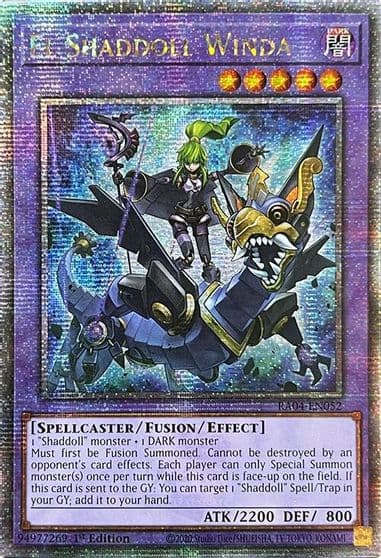 El Shaddoll Winda Quarter Century Secret Rare Quarter Century Stampede Yu-Gi-Oh! card