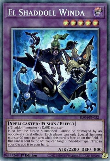 El Shaddoll Winda PCR Quarter Century Stampede Yu-Gi-Oh! card
