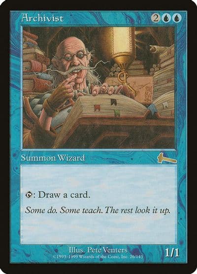 Archivist Urza's Legacy Magic card