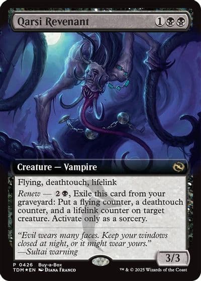 Qarsi Revenant Extended Art Buy-A-Box Promos Magic card