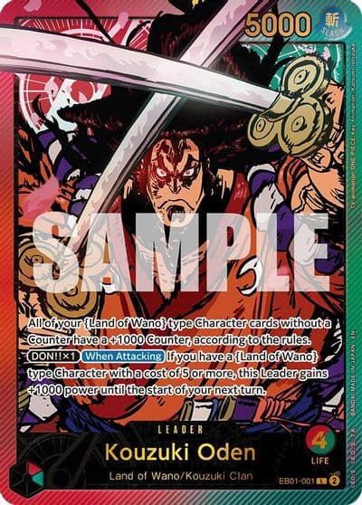Kouzuki Oden SP Extra Booster: Anime 25th Collection One Piece card