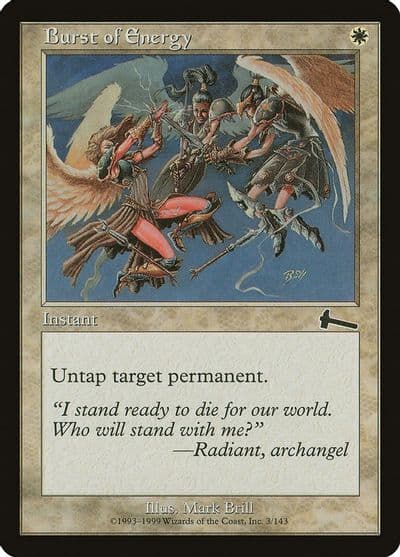 Burst of Energy Urza's Legacy Magic card