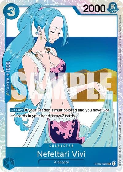 Nefeltari Vivi Extra Booster: Anime 25th Collection One Piece card