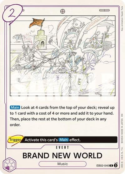 BRAND NEW WORLD Extra Booster: Anime 25th Collection One Piece card