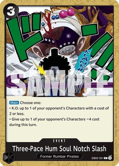 Three Pace Hum Soul Notch Slash Extra Booster: Anime 25th Collection One Piece card
