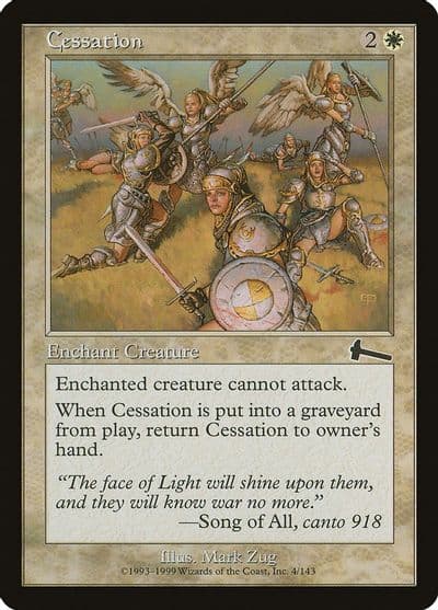 Cessation Urza's Legacy Magic card