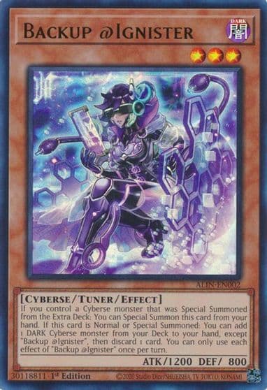 Backup Ignister Alliance Insight Yu-Gi-Oh! card