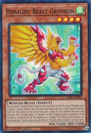 Heraldic Beast Gryphon Alliance Insight Yu-Gi-Oh! card