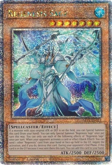 Regenesis Sage Quarter Century Secret Rare Alliance Insight Yu-Gi-Oh! card