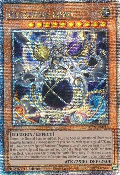 Regenesis Lord Quarter Century Secret Rare Alliance Insight Yu-Gi-Oh! card