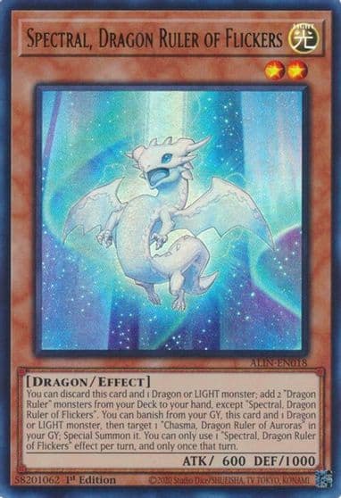 Spectral Dragon Ruler of Flickers Alliance Insight Yu-Gi-Oh! card