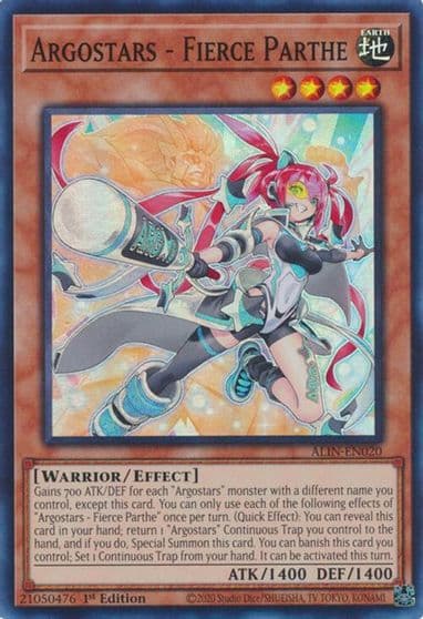 Argostars Fierce Parthe Alliance Insight Yu-Gi-Oh! card