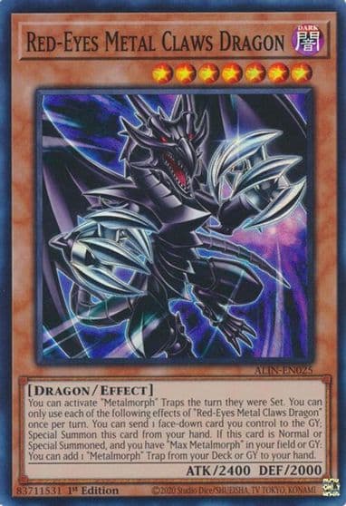 Red Eyes Metal Claws Dragon Alliance Insight Yu-Gi-Oh! card