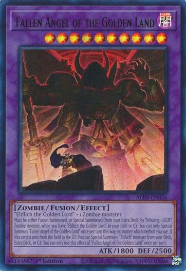 Fallen Angel of the Golden Land Alliance Insight Yu-Gi-Oh! card