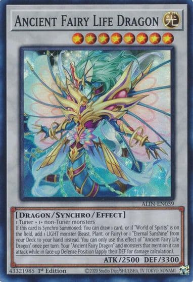 Ancient Fairy Life Dragon Alliance Insight Yu-Gi-Oh! card