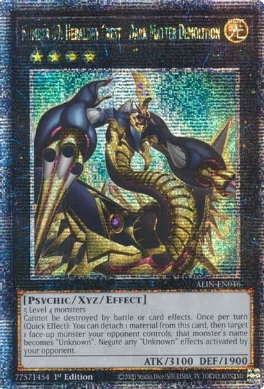 Number 69 Heraldry Crest Dark Matter Demolition Quarter Century Secret Rare Alliance Insight Yu-Gi-Oh! card