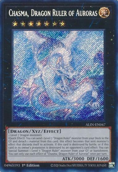Chasma Dragon Ruler of Auroras Alliance Insight Yu-Gi-Oh! card