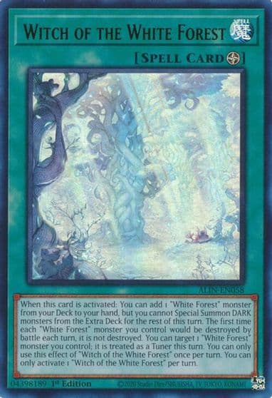 Witch of the White Forest Alliance Insight Yu-Gi-Oh! card
