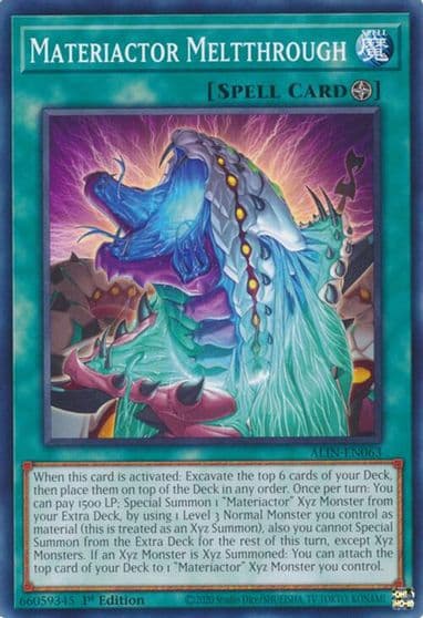 Materiactor Meltthrough Alliance Insight Yu-Gi-Oh! card