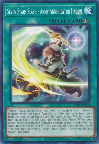 Seven Stars Slash Army Annihilator Hagun Alliance Insight Yu-Gi-Oh! card