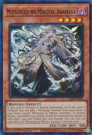 Mitsurugi no Mikoto Aramasa Alliance Insight Yu-Gi-Oh! card