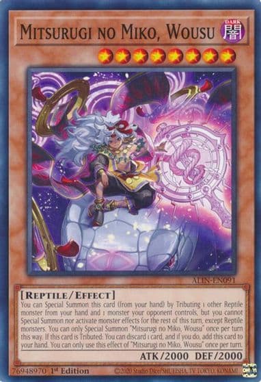 Mitsurugi no Miko Wousu Alliance Insight Yu-Gi-Oh! card