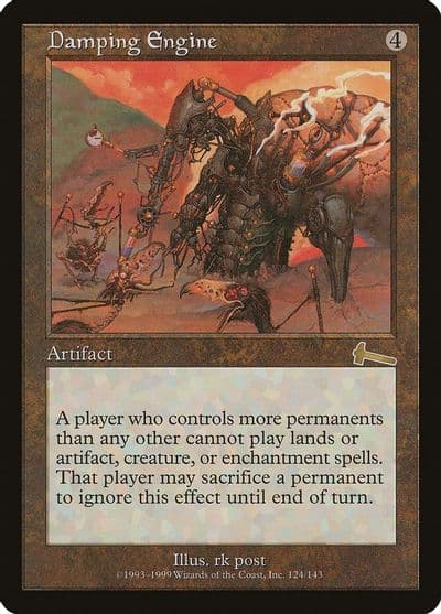 Damping Engine Urza's Legacy Magic card