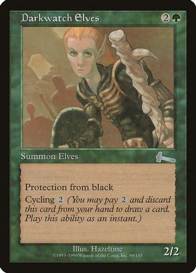 Darkwatch Elves Urza's Legacy Magic card