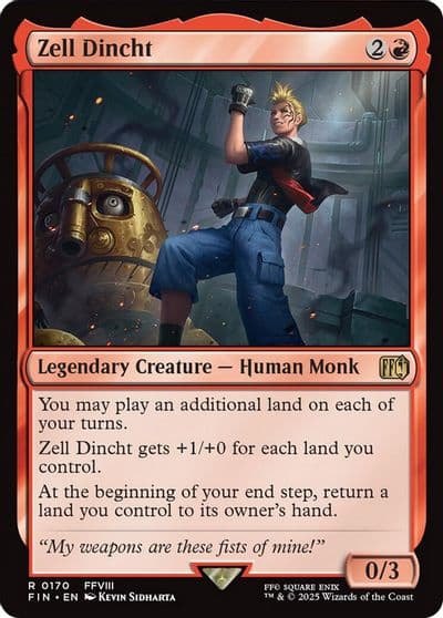 Zell Dincht FINAL FANTASY Magic card