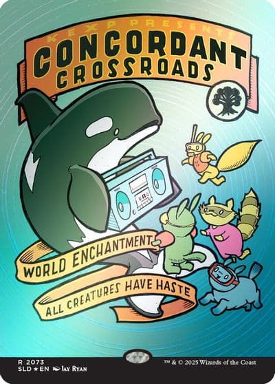 Concordant Crossroads 2073 Rainbow Foil Secret Lair Drop Series Magic card