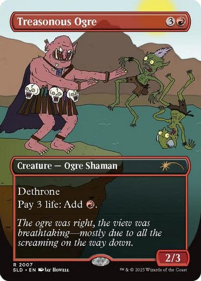 Treasonous Ogre Secret Lair Drop Series Magic card