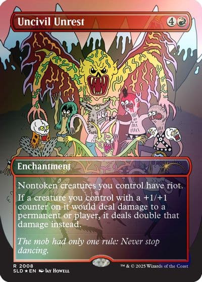 Uncivil Unrest Rainbow Foil Secret Lair Drop Series Magic card