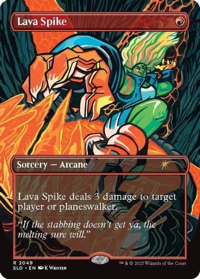 Lava Spike 2049 Secret Lair Drop Series Magic card