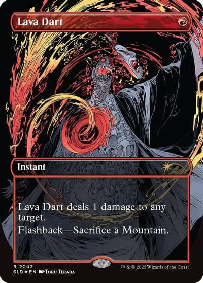 Lava Dart Raised Foil Secret Lair Drop Series Magic card