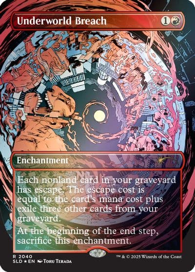 Underworld Breach 2040 Rainbow Foil Secret Lair Drop Series Magic card