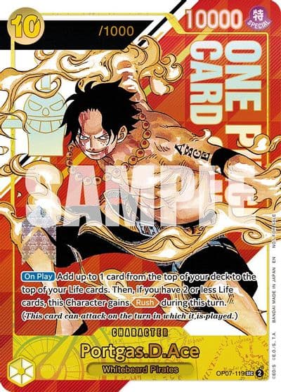 PortgasDAce Serial Numbered One Piece Promotion Cards One Piece card