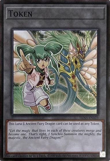 Token Luna and Ancient Fairy Dragon Alliance Insight Yu-Gi-Oh! card