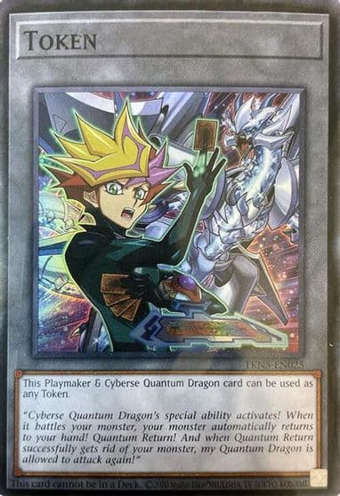 Token Playmaker and Cyberse Quantum Dragon Alliance Insight Yu-Gi-Oh! card