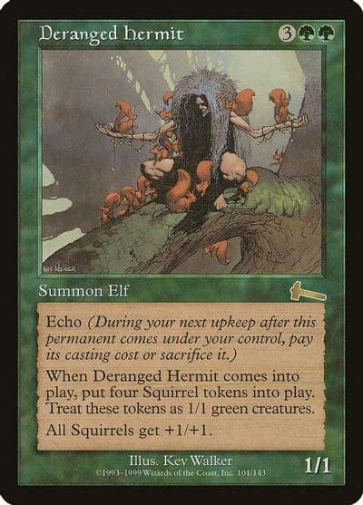 Deranged Hermit Urza's Legacy Magic card