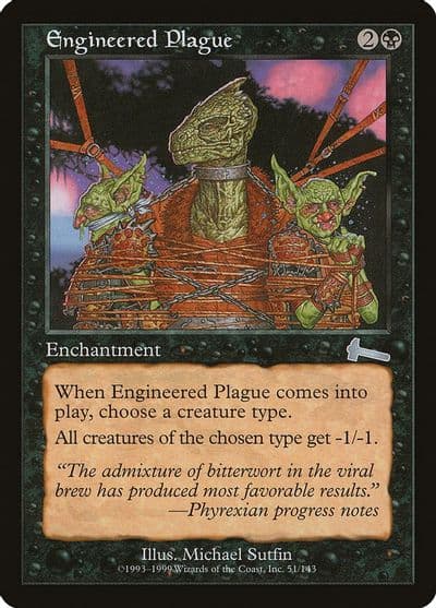 Engineered Plague Urza's Legacy Magic card