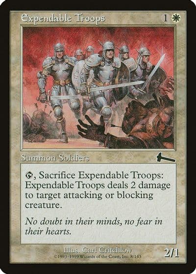 Expendable Troops Urza's Legacy Magic card