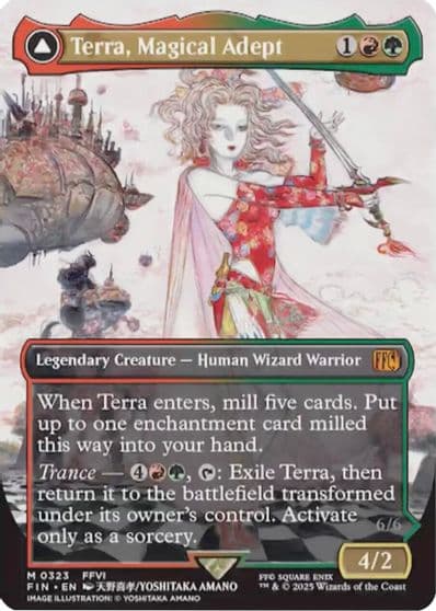 Terra Magical Adept Borderless FINAL FANTASY Magic card