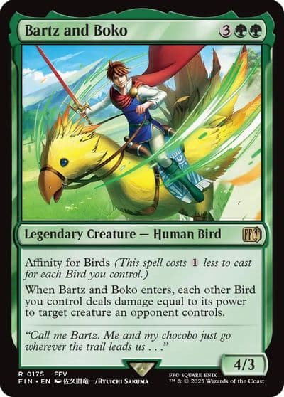 Bartz and Boko FINAL FANTASY Magic card
