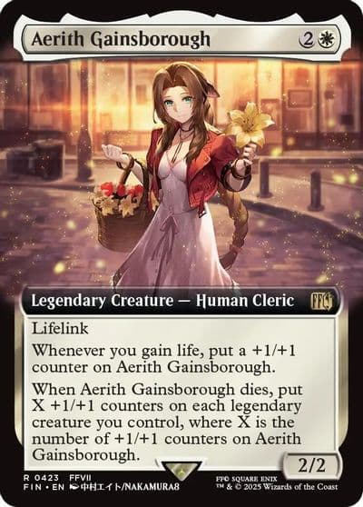 Aerith Gainsborough Extended Art FINAL FANTASY Magic card